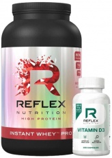 Reflex Instant Whey PRO 900 g + Vitamin D3 100 kapslí ZDARMA