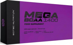 Scitec Mega BCAA 1400 120 kapslí PROŠLÉ DMT 7.2024
