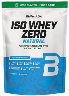 BiotechUSA Iso Whey Zero Natural 1000 g - jahoda