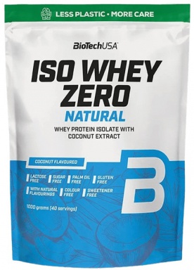 BiotechUSA Iso Whey Zero Natural 1000 g - kokos