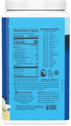 Sunwarrior Protein Warrior Blend 750g - Lesní plody