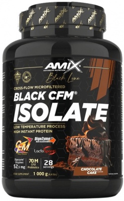 Amix BLACK Line Black CFM Isolate 1000 g - slaný karamel/zmrzlina