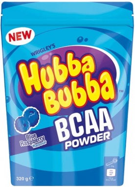 Hubba Bubba BCAA Powder 320 g - modrá malina