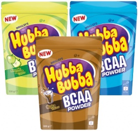 Hubba Bubba BCAA Powder 320 g - modrá malina