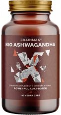 BrainMax BIO Ashwagandha (ašvaganda) 660 mg 100 rostlinných kapslí