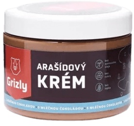 GRIZLY Arašídový krém 500 g - belgická čokoláda