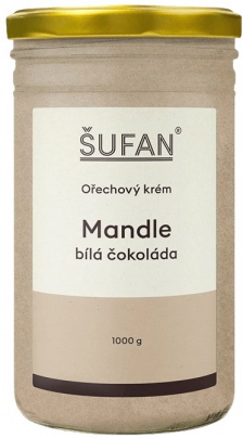 Šufan mandle-bílá čokoláda máslo 1000 g VÝPRODEJ 6.6.2024