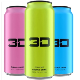 3D Energy drinks 473ml - GOLD