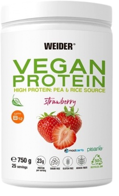 Weider Vegan Protein 750 g - jahoda