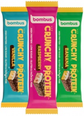Bombus Crunchy Protein Bar 50 g  4 + 1 ZDARMA