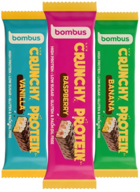 Bombus Crunchy Protein Bar 50 g - vanilka