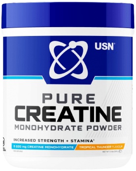 USN Pure Creatine Monohydrate 500 g - červený ovocný punč