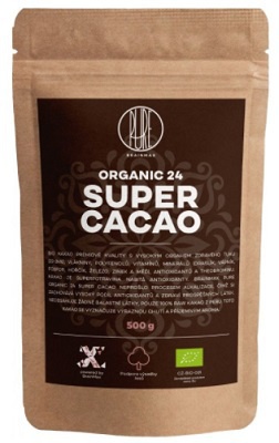 BrainMax Pure Organic 24 Super Cacao 500 g VÝPRODEJ (POŠK. OBAL)