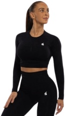 Booty BASIC ACTIVE BE BLACK crop-top