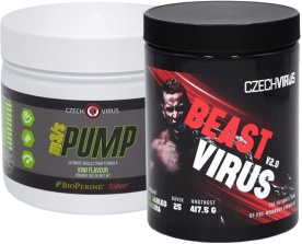 Czech Virus Beast Virus V2.0 417,5 g + m3/s PUMP 362,5 g - Kyselé jablko/malina