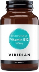Viridian High Potency Vitamin B12 60 kapslí