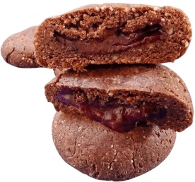 Passion Nutrition MPower Cookie Gain Mini 5x40 g - Malinové brownie/malinová náplň
