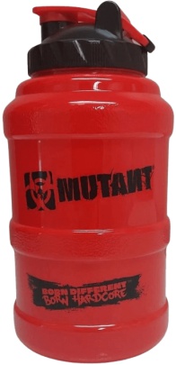 Mutant Mega Mug 2,6 litru - červený/průhledný