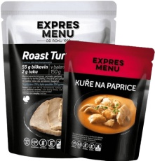 Expres menu Roast Turkey (krůtí) 150g + 1x vzorek kuře na paprice ZDARMA