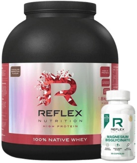 Reflex 100% Native Whey 1800 g + Magnesium Bisglycinate 90 kapslí ZDARMA