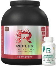 Reflex 3D Protein 1800 g + Magnesium Bisglycinate 90 kapslí ZDARMA