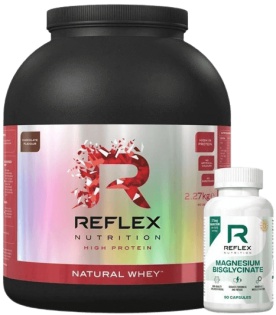 Reflex Natural Whey 2,27kg - vanilka + Magnesium Bisglycinate 90 kapslí ZDARMA