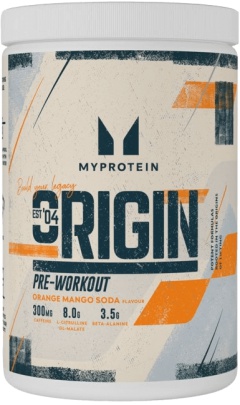 MyProtein Origin Pre-Workout 600 g - modrá malina