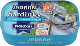 Nekton Sardinky Jadran 125 g - v olivovém oleji