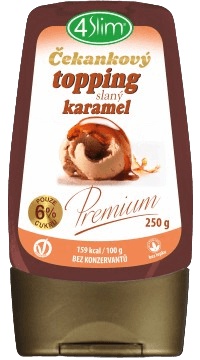 4Slim Čekankový topping 250 g - čokoláda