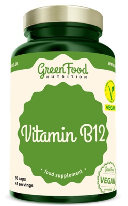 GreenFood Vitamín B12 90 kapslí