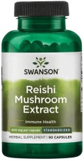 Swanson Reishi Mushroom Extract 500 mg 90 kapslí