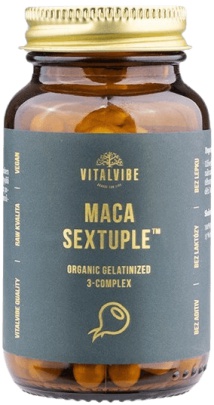 VitalVibe Maca Sextuple™ BIO Gelatinized 3-Complex 60 kapslí