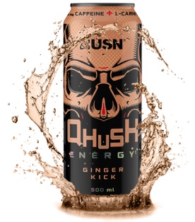 USN Qhush Energy drink 500 ml - Red rush