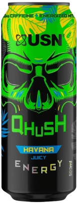 USN Qhush Energy drink 500 ml - Ginger