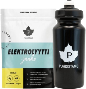 Puhdistamo Electrolyte Powder 240 g - mango pomeranč + láhev 500 ml ZDARMA