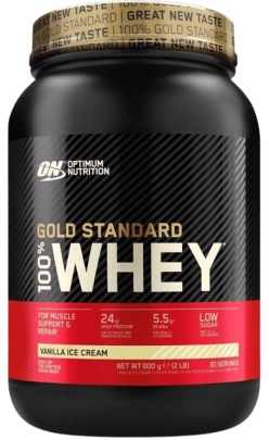 Optimum Nutrition 100% Whey Gold Standard 900 g - banán