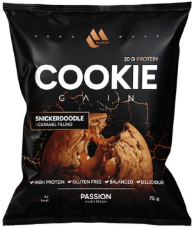 Passion Nutrition MPower Cookie Gain 75 g - Pistácie, bílá čokoláda/pistáciová náplň