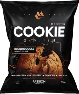 Passion Nutrition MPower Cookie Gain 75 g - Malina/ruby čokoláda náplň