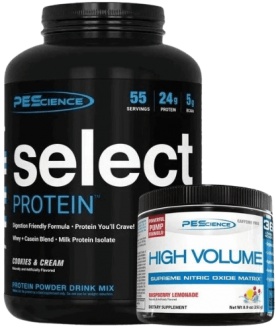 PEScience Select Protein 1710 g US verze + High Volume 261 g ZDARMA