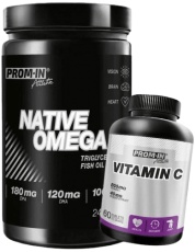 Prom-in Native Omega 3 + Vitamin C 800 mg 60 tablet ZDARMA