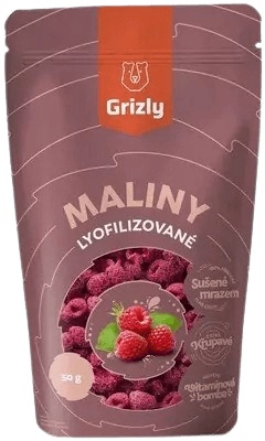 GRIZLY lyofilizované 50 g - jahody