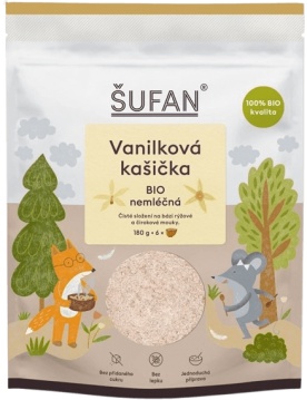 Šufan kašička BIO nemléčná 180 g - borůvková