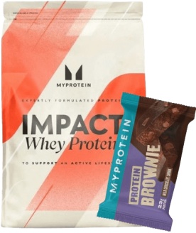 MyProtein Impact Whey Protein 1000 g + Protein Brownie ZDARMA