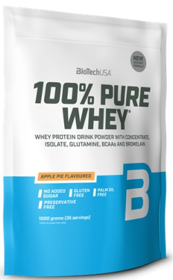 BioTechUSA 100% Pure Whey 1000 g - jahoda VÝPRODEJ (POŠK. OBAL)