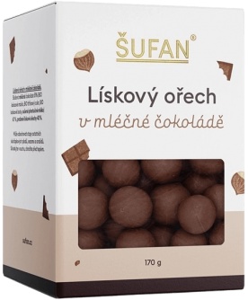 Šufan Lískový ořech 170 g - bílá čokoláda/Ugandská vanilka