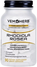 VemoHerb Rhodiola Rosea 90 kapslí