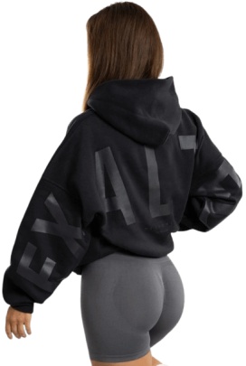 Exalted Dámská Comfy-Nest ORIGINAL OVERSIZED mikina černá