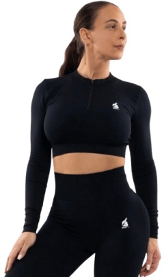 Booty LUX BLACK Crop Top