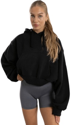 Exalted Dámská OVERSIZED mikina Comfy-Nest™ černá - S