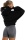 Exalted Dámská OVERSIZED mikina Comfy-Nest™ černá - S